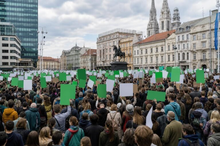 Zágrábban tízezrek követelték a lika-i hulladék elszállítását