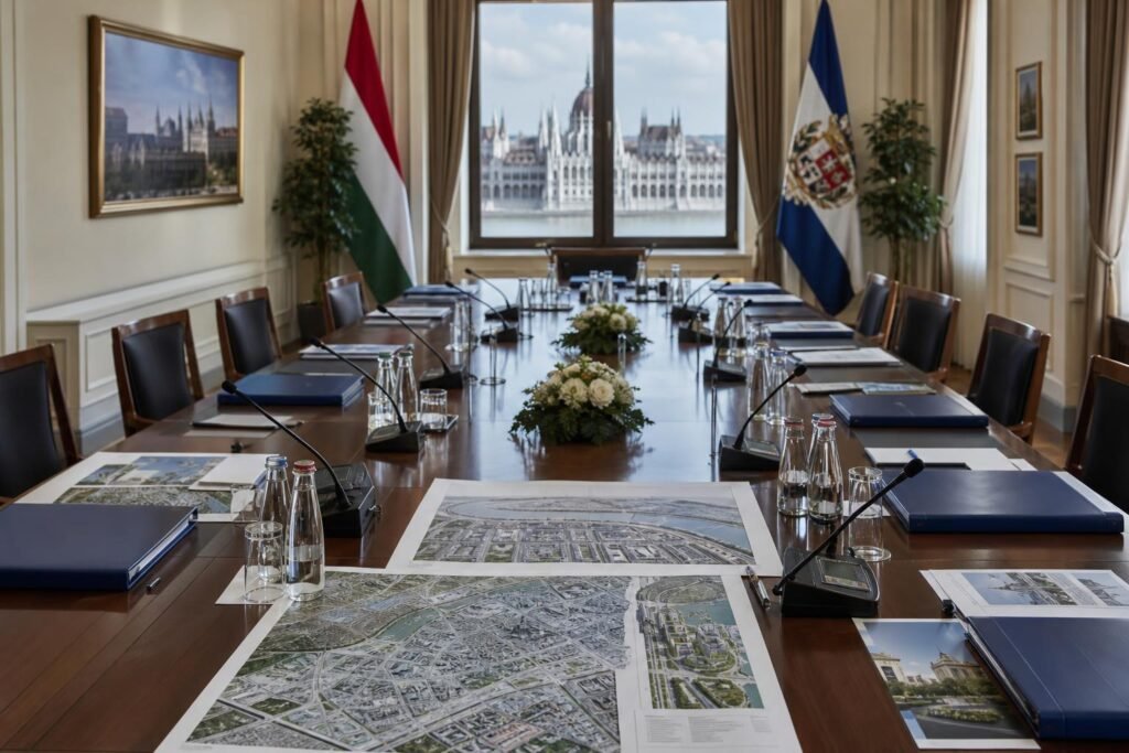 Kormányzati és fővárosi egyeztetés egy tárgyalóteremben